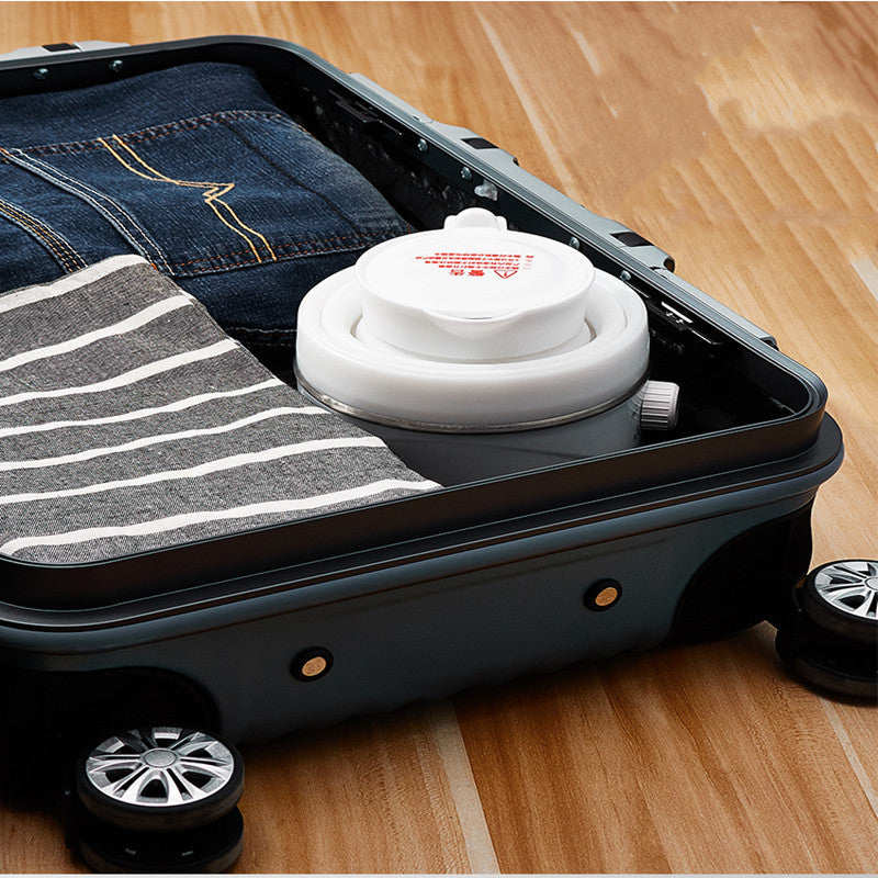 Foldable Silicone Electric Kettle 1L Travel Friendly Portable Fast Heating Push Button Operation Plastic Body