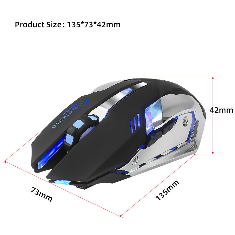 Wireless Gaming Mouse 2.4GHz - RGB LED Backlit Gaming Mouse