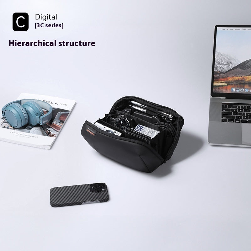 New Mens Multi Functional Portable Toiletry Bag for Travel Storage Oxford Cloth in Black or Graphite Gray