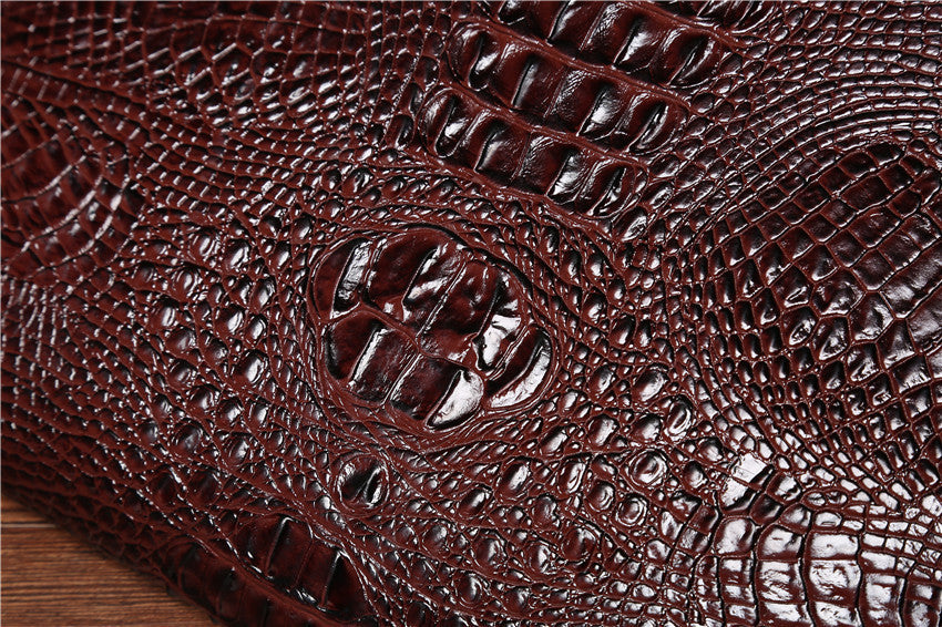 Men's PU Leather Casual Envelope Bag For Travel In Black Or Brown Color 34cm Long 23cm High 3cm Wide