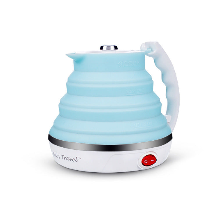 Foldable Electric Kettle 555ml Portable Silicone Kettle With Push Button 700W Fast Boil