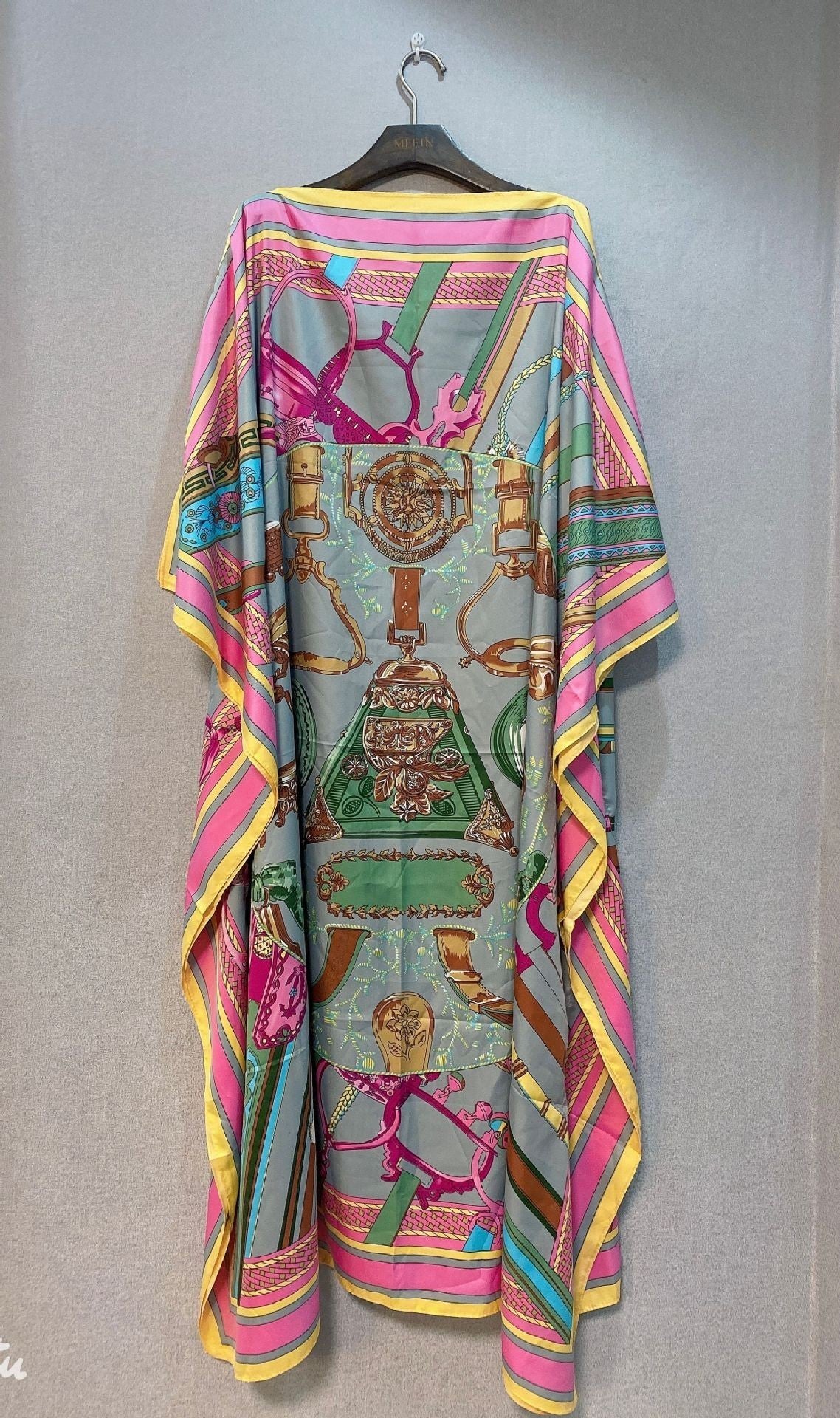 Loose Print Holiday Beach Dress Beach Cover-up