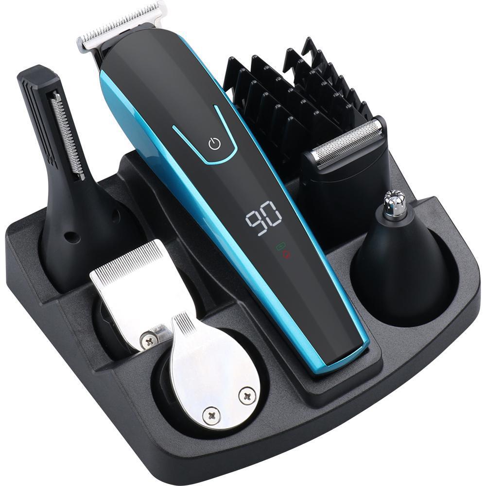 USB Rechargeable Hair Trimmer Electric Clipper Shaver Beard Shaving Machine Dual Power Supply