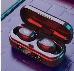 Bluetooth Earphone With Battery Display Voice Control Call Function Music 5 0 Stereo Multi Point Connection