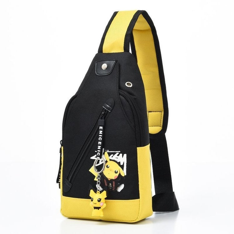 Men's Chest Bag Crossbody Backpack Tactical Casual Sports Function Oblique Shoulder Fashion