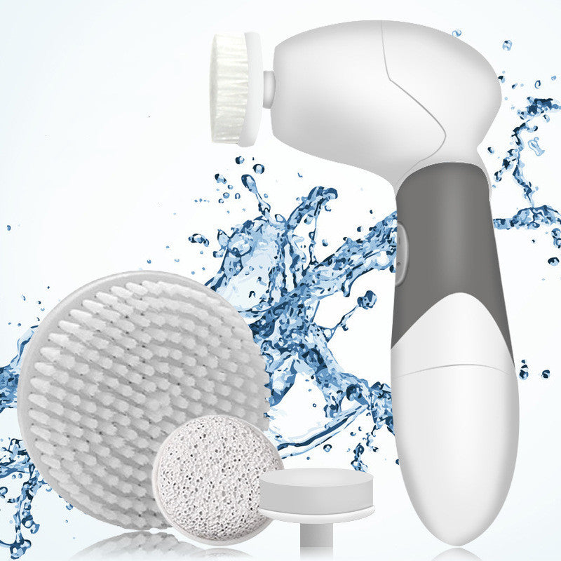 Ultrasonic Electric Facial Cleanser - Waterproof 2-Speed Rotating Brush