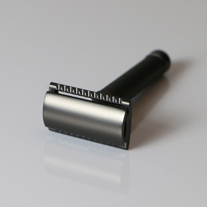 Double side blade Retro Old zinc alloy shaving knife