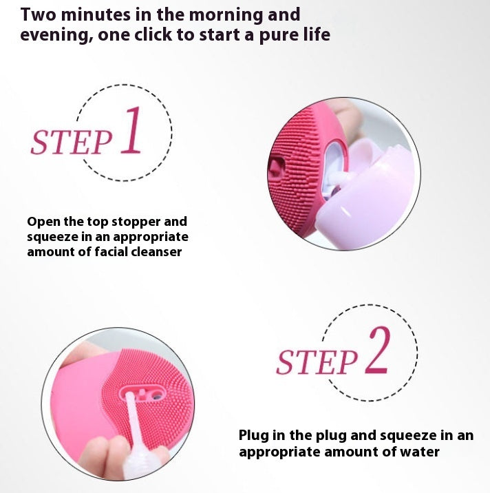 Silicone Facial Cleanser Foam Brush - Deep Cleansing Beauty Tool