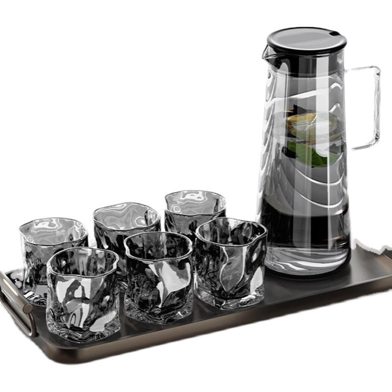 Nordic Style Large Capacity Water Utensils Set For Home 1500ml Teapots And Kettles In Smoke Gray Or Amber