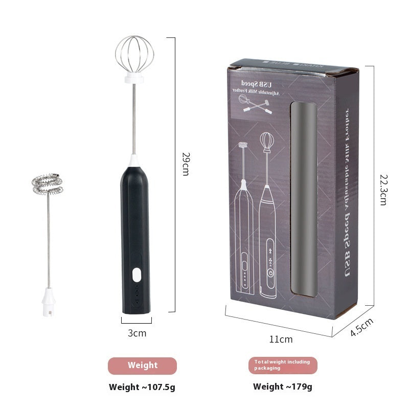 Cross-border Blender Handheld Electric Whisk USB Rechargeable Baking Coffee Milk Frother
