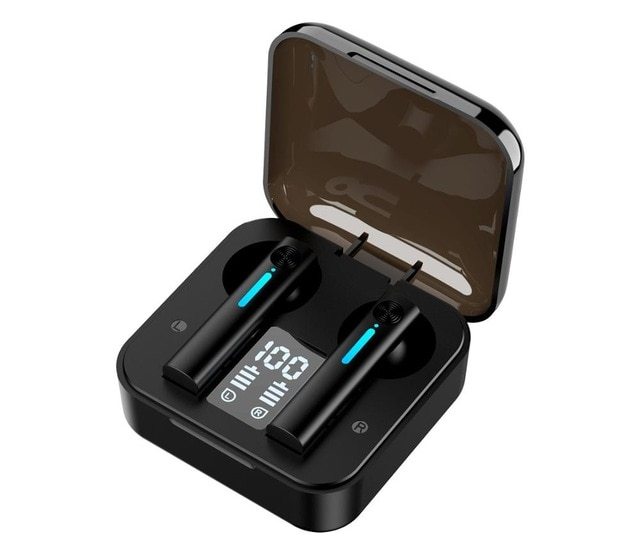 Blue Ling T13 Bluetooth 5.0 Earphone With NFC Battery Display Voice Control Multi Point Connection For Music And Calls