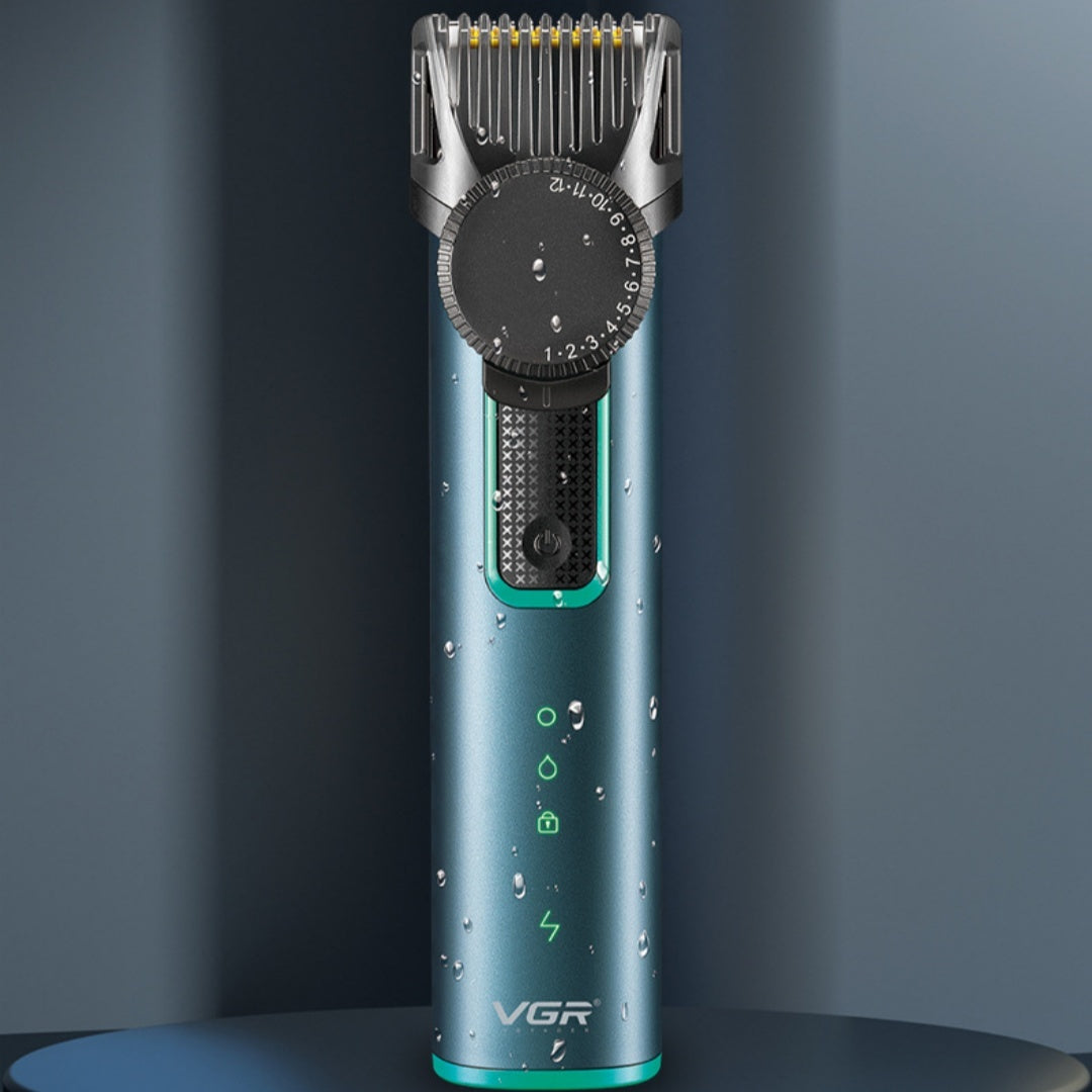 IPX5 Waterproof Electric Hair Clipper - Rechargeable Men's Beard Trimmer