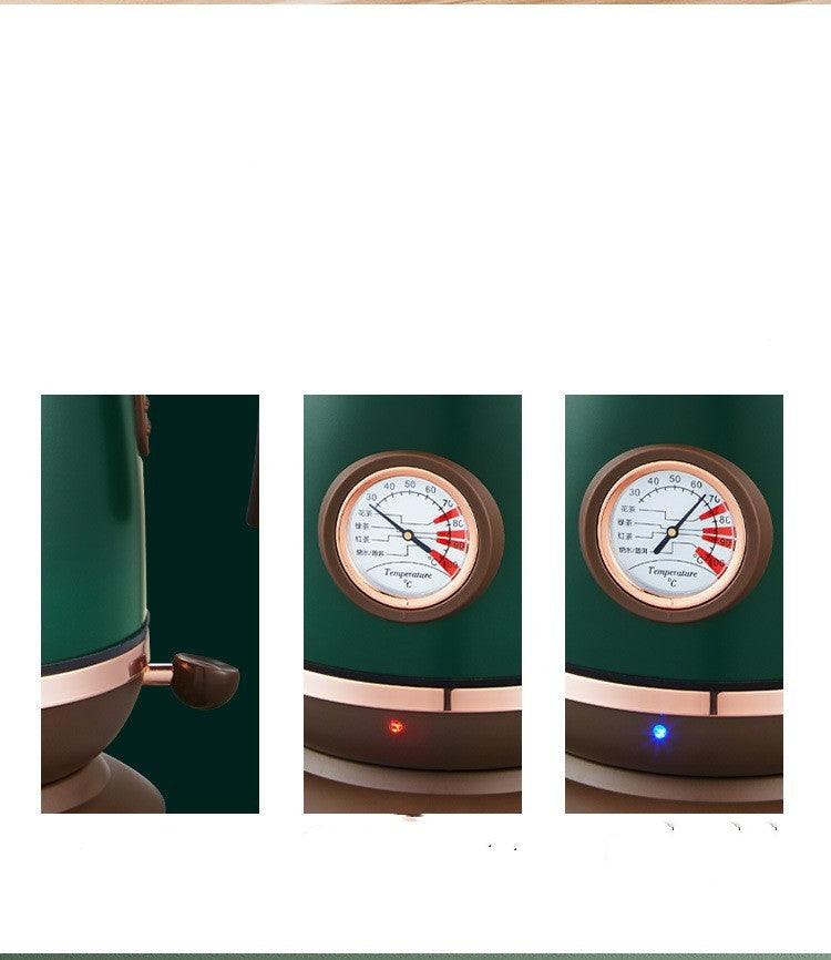Electric Temperature Control Kettle Green Edition, Fast Boiling Electric Teapot For Precise Heat And Safe Pour