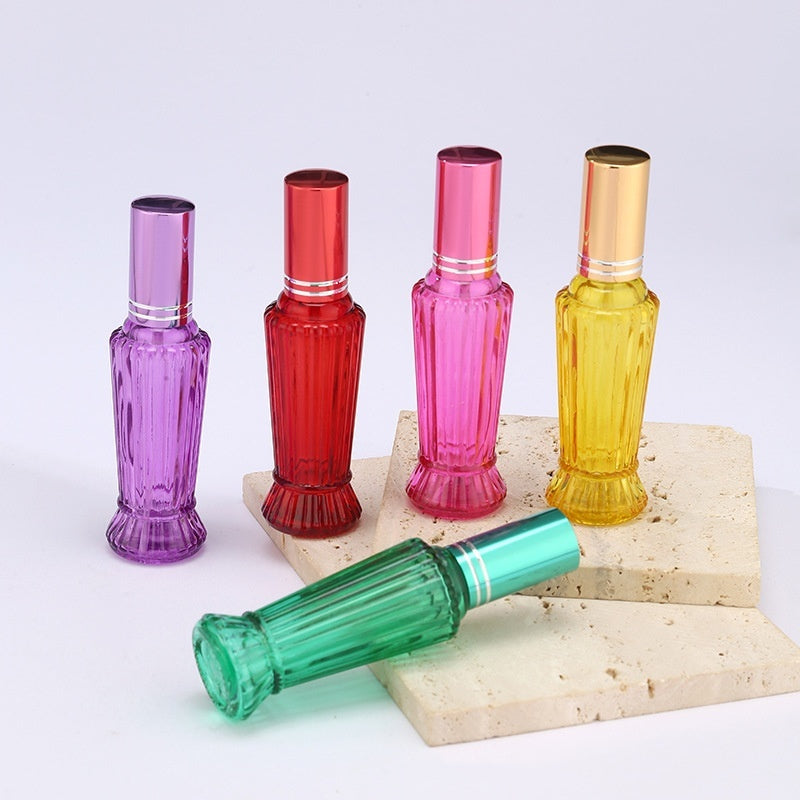 Stained Glass Perfume Sub Bottles Spray Bottle High White Glass Cosmetic Bottle Pink Gold Red Purple