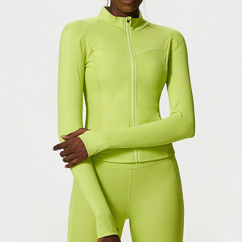 Autumn Winter Nylon Workout Jacket Striped C146 Design For Running And Training Gear