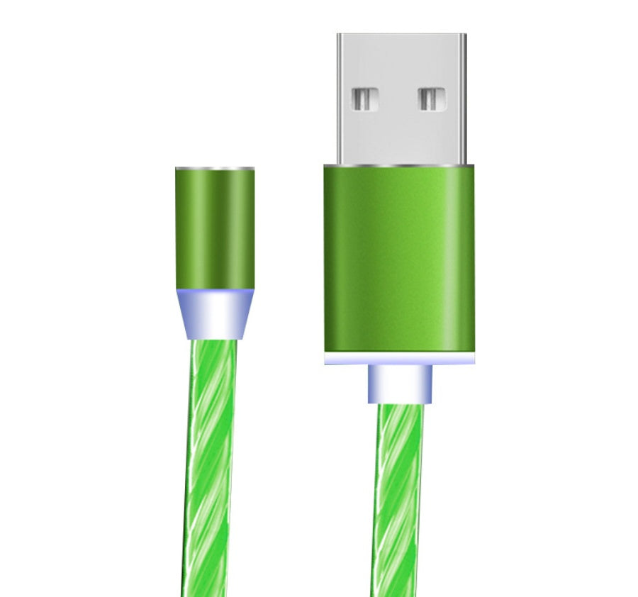 Magnetic Charging Cable 3-in-1 - iPhone Android USB-C with LED Light