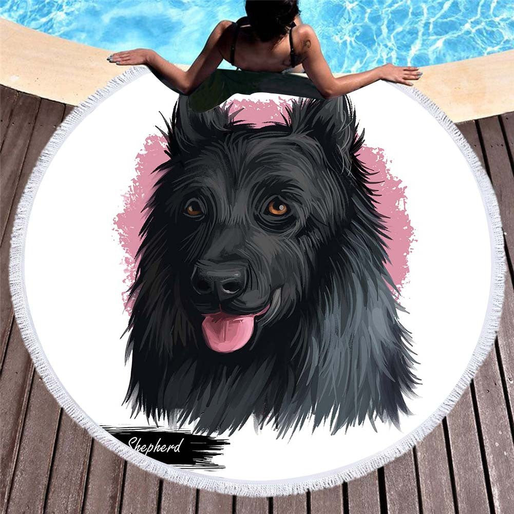 3D printed cat and dog beach towel