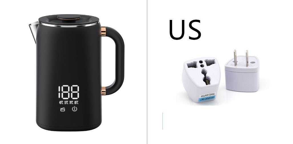 Smart Heat Preservation Electric Kettle Auto Keep Warm 1.7L 1000W To 1500W Anti Dry Burn Stainless Steel ABS