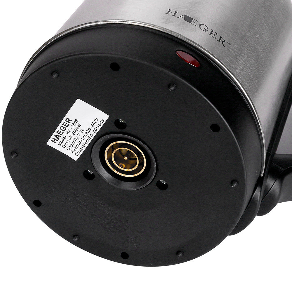 Stainless Steel Quick Pot Electric Kettle 2 Liter Double Layer Design With Button Control