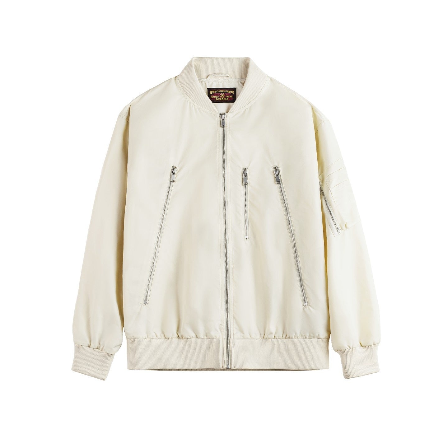 Casual White L2B Pilot Jacket Nylon Thin Baseball Uniform