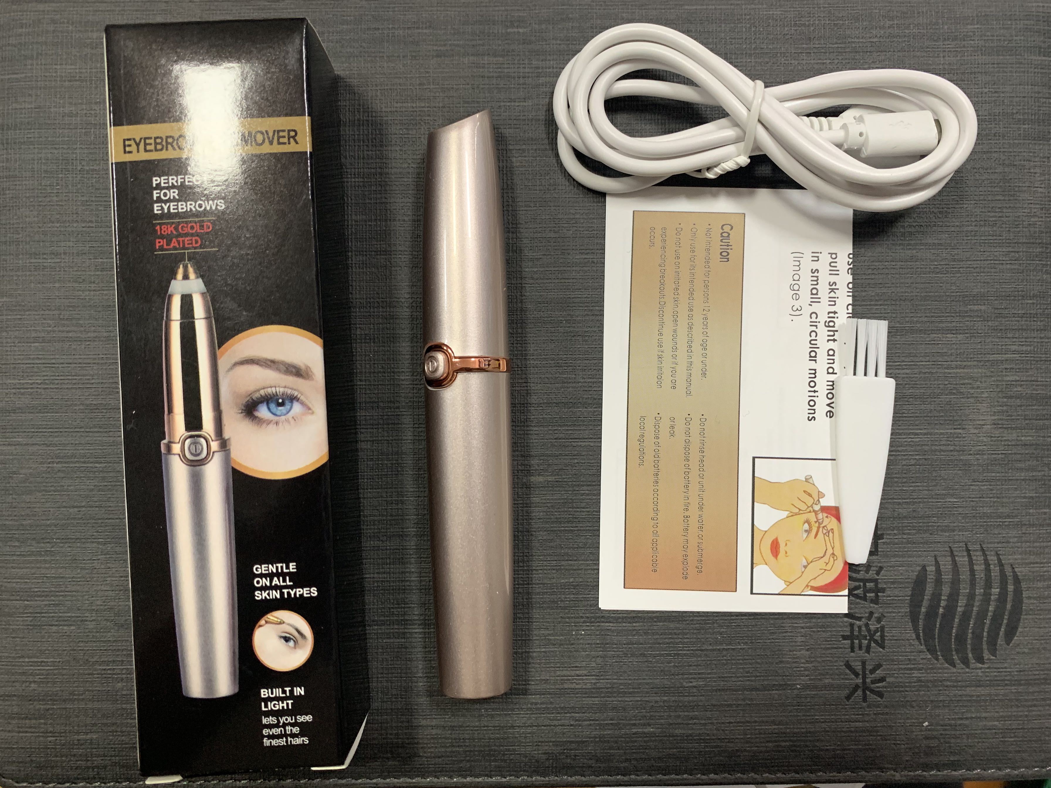 Electric Eyebrow Trimmer With ABS Body And Alloy Cutter Head Portable Grooming Tool Battery Not Included
