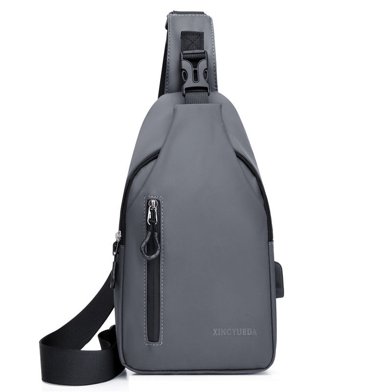 Men's Chest Bag Crossbody Backpack Tactical Casual Sports Function Oblique Shoulder Fashion