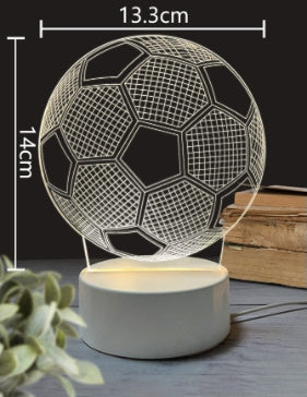 3Dd Small Night Lamp LED Light USB Light Luminous Ambience Light Bedroom