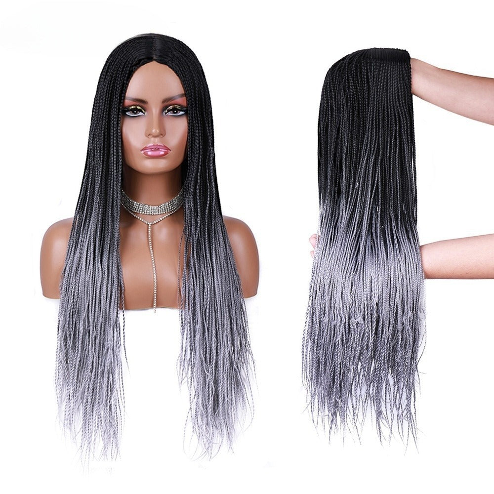 Long Braided Synthetic Wig - 24 Inch
