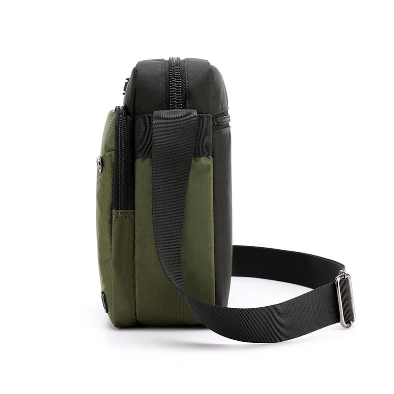 Men's Shoulder Crossbody Bag Outdoor Travel Waterproof Ultra Lightweight Wear Resistant Oxford Cloth Personalization