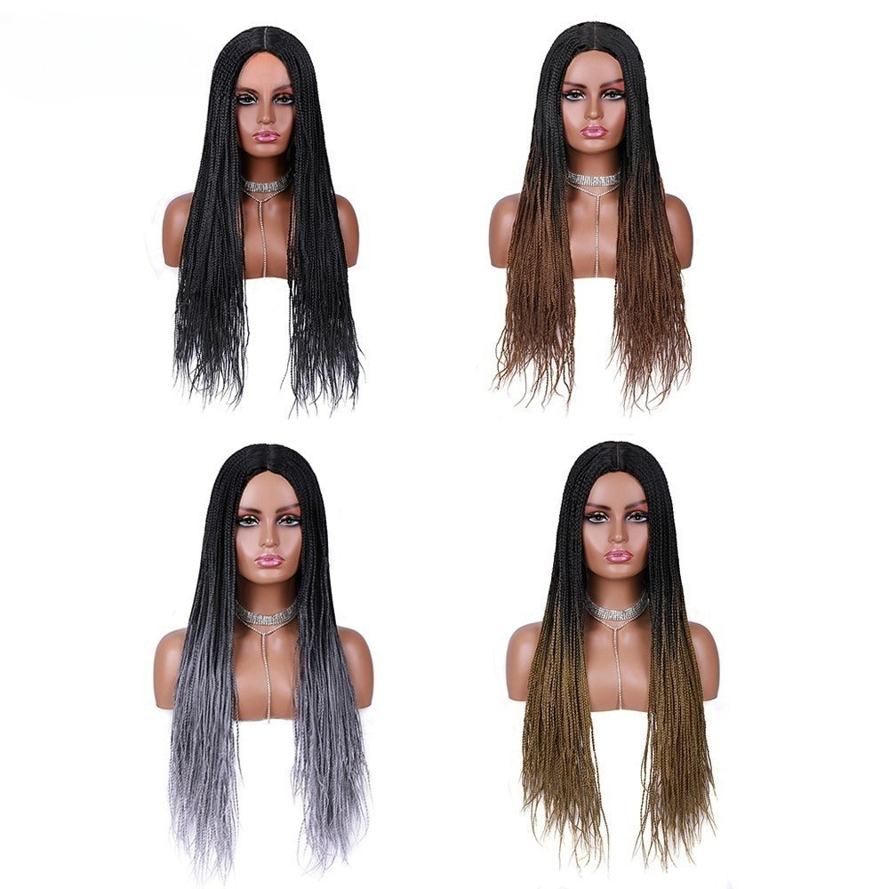 Long Braided Synthetic Wig - 24 Inch