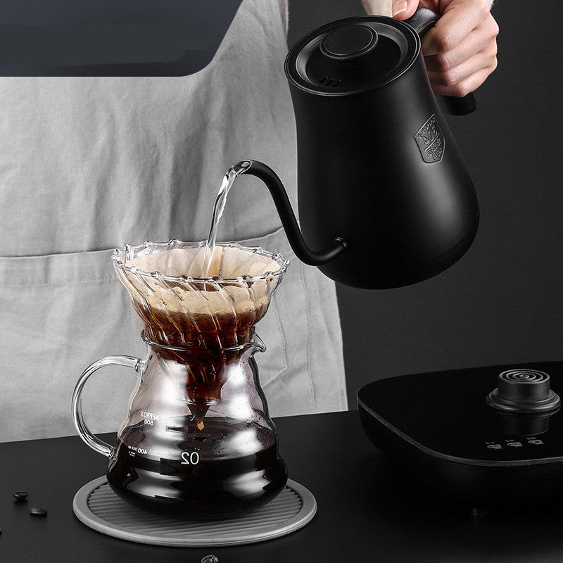 Stainless Steel Smart Thermostat Electric Kettle Black 600ml Hand Pot With Base Included