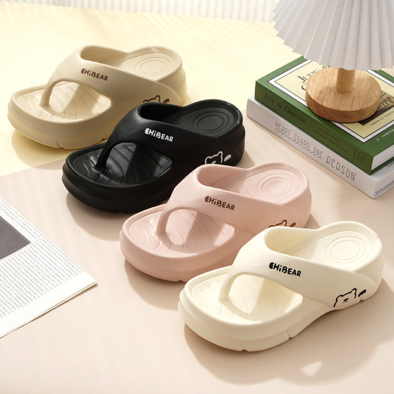 Thick-Soled Non-Slip Flip Flops - Comfortable Summer Slippers