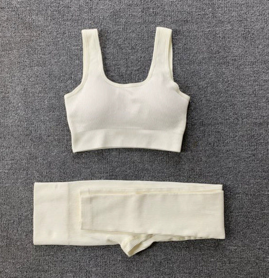 Seamless Yoga Set Breathable Nylon Spandex Quick Dry Sportswear For Women Gym Clothes All Season Size S M L