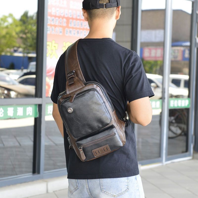Men's Shoulder Messenger Bag Large Capacity Corduroy Crossbody For Business Travel Fashion