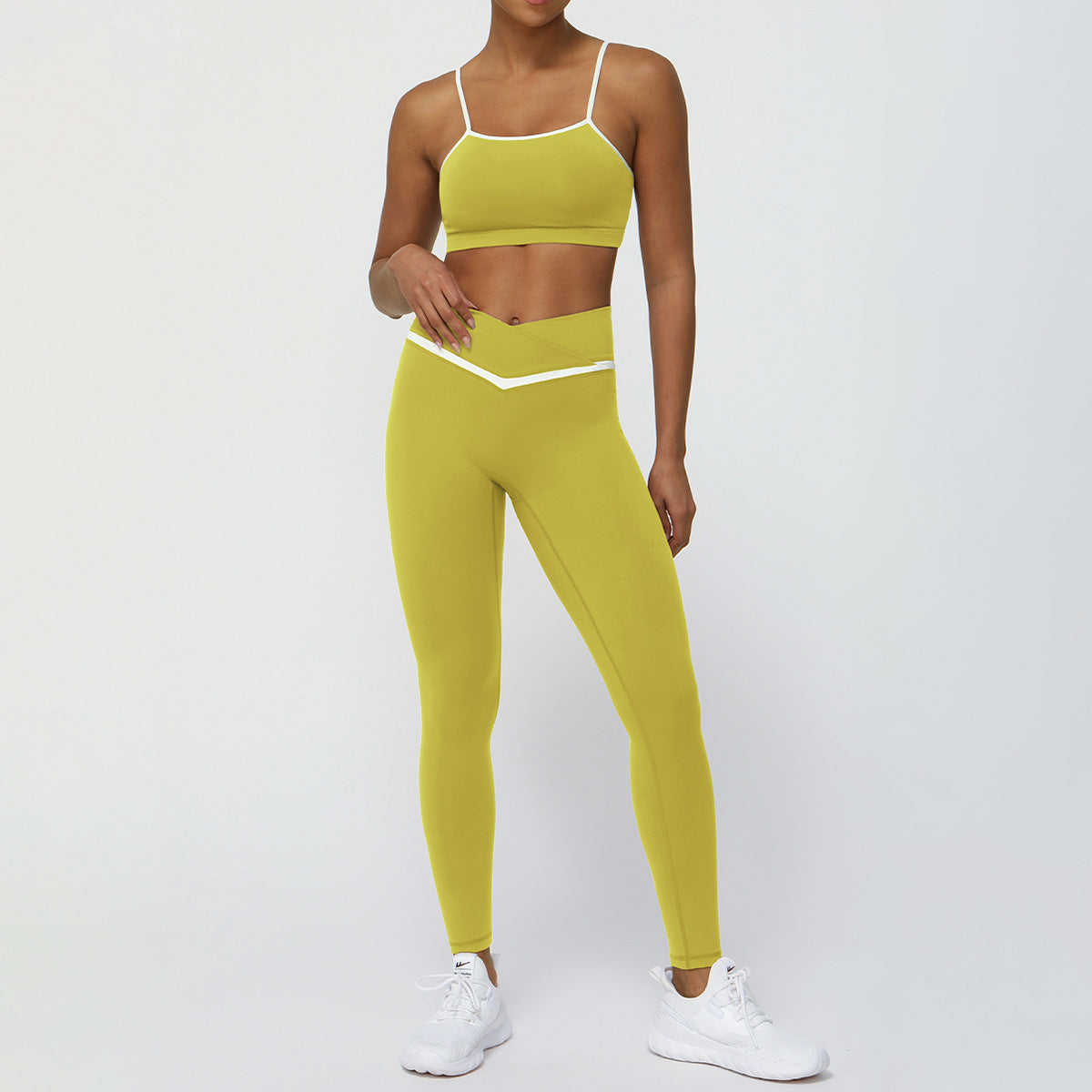 Hip Lifting Sport Casual Workout Clothes Set For Women Two Piece Shorts And Trousers Fitness Wear