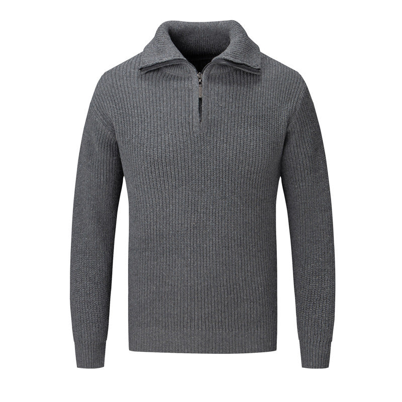Men's Autumn And Winter Loose High-grade Solid Color