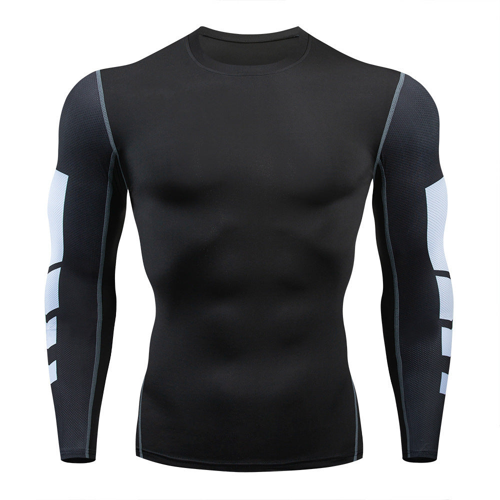 Men's Quick Dry Long Sleeve Sports Shirt For Workout And Fitness Training Moisture Wicking Athleisure