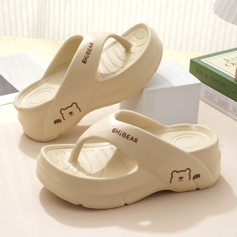 Thick-Soled Non-Slip Flip Flops - Comfortable Summer Slippers
