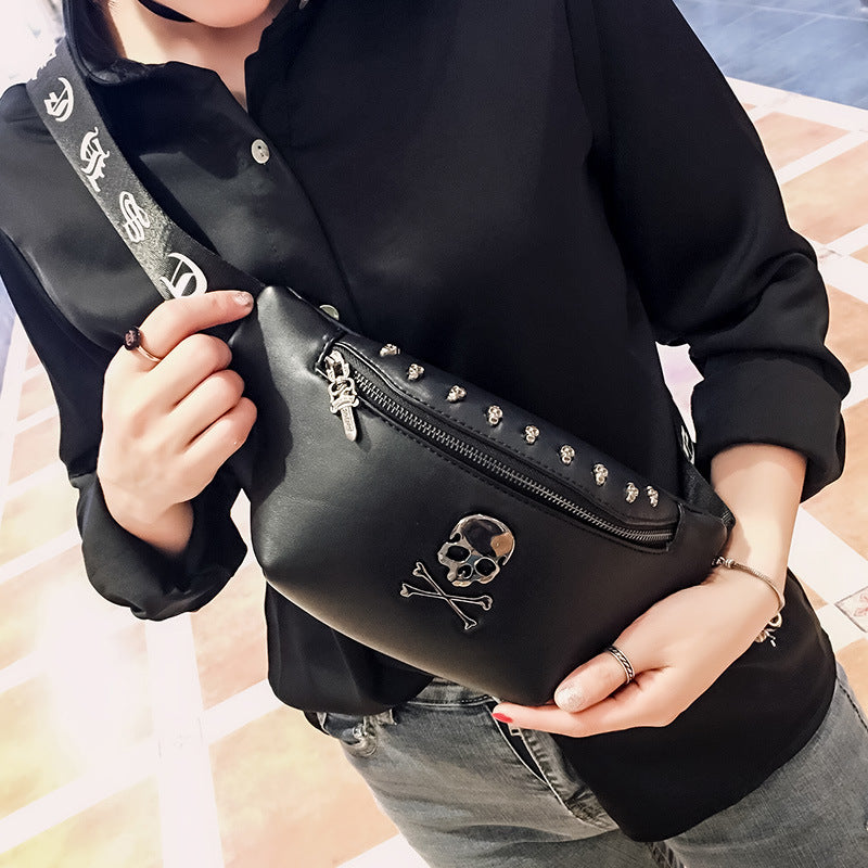 Men's Street Style Rivet Crossbody Bag - Small Shoulder Messenger