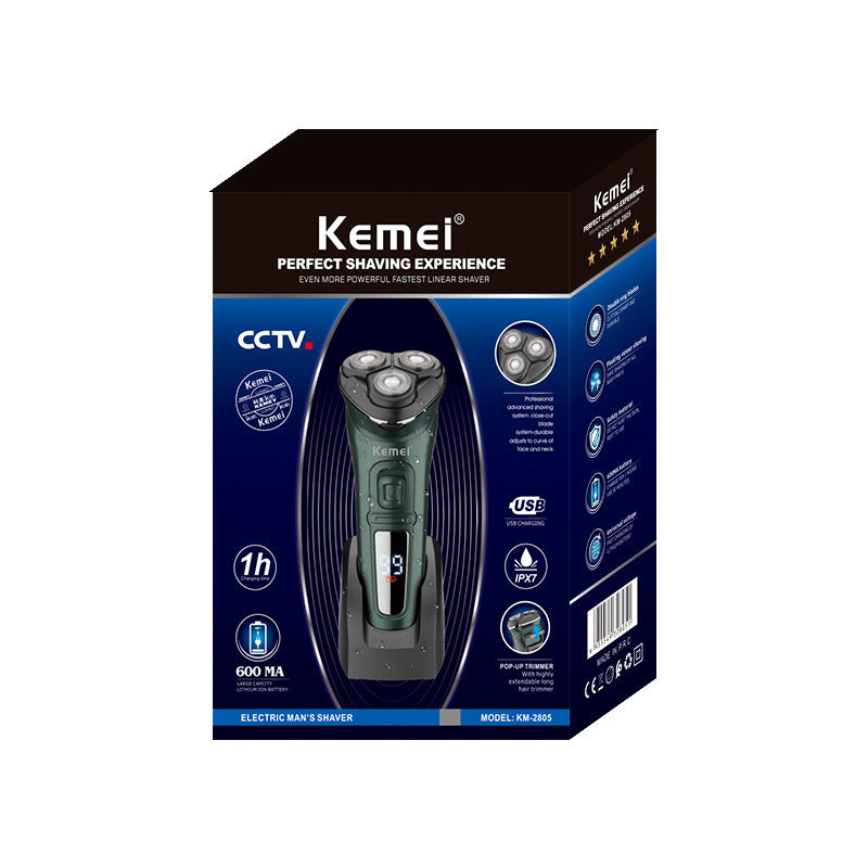 USB Rechargeable Electric Shaver for Men - Waterproof Cordless