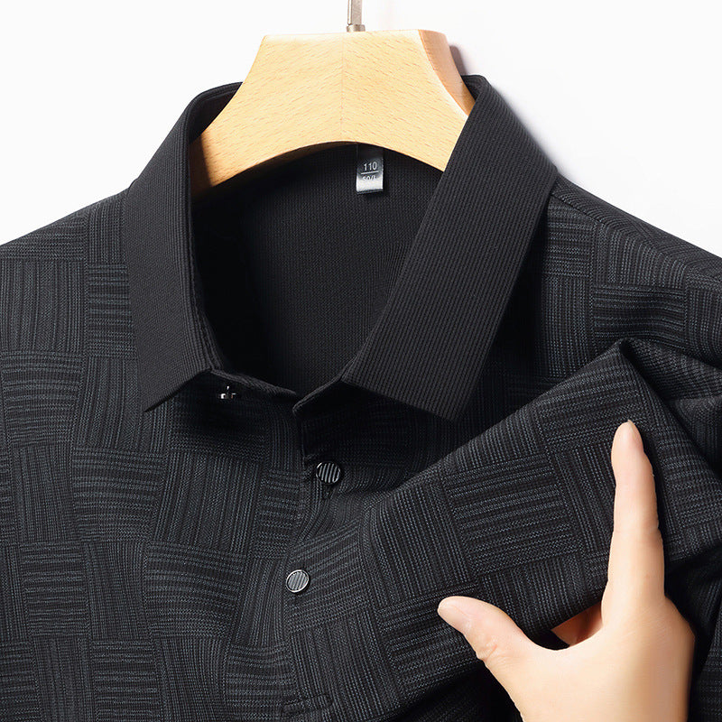 Slim Fit Breathable New Men's Lapel T-shirt
