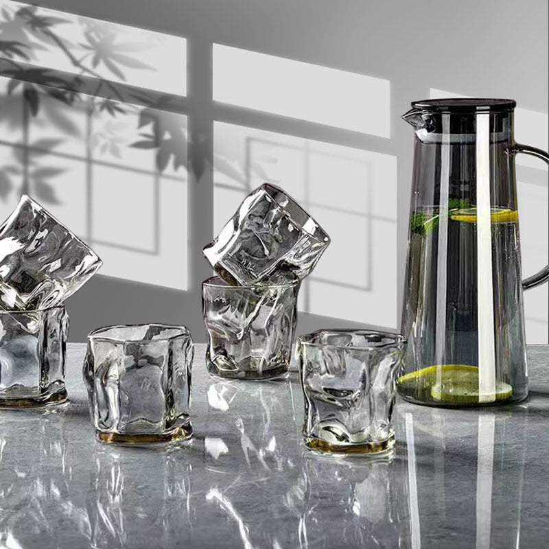 Nordic Style Large Capacity Water Utensils Set For Home 1500ml Teapots And Kettles In Smoke Gray Or Amber