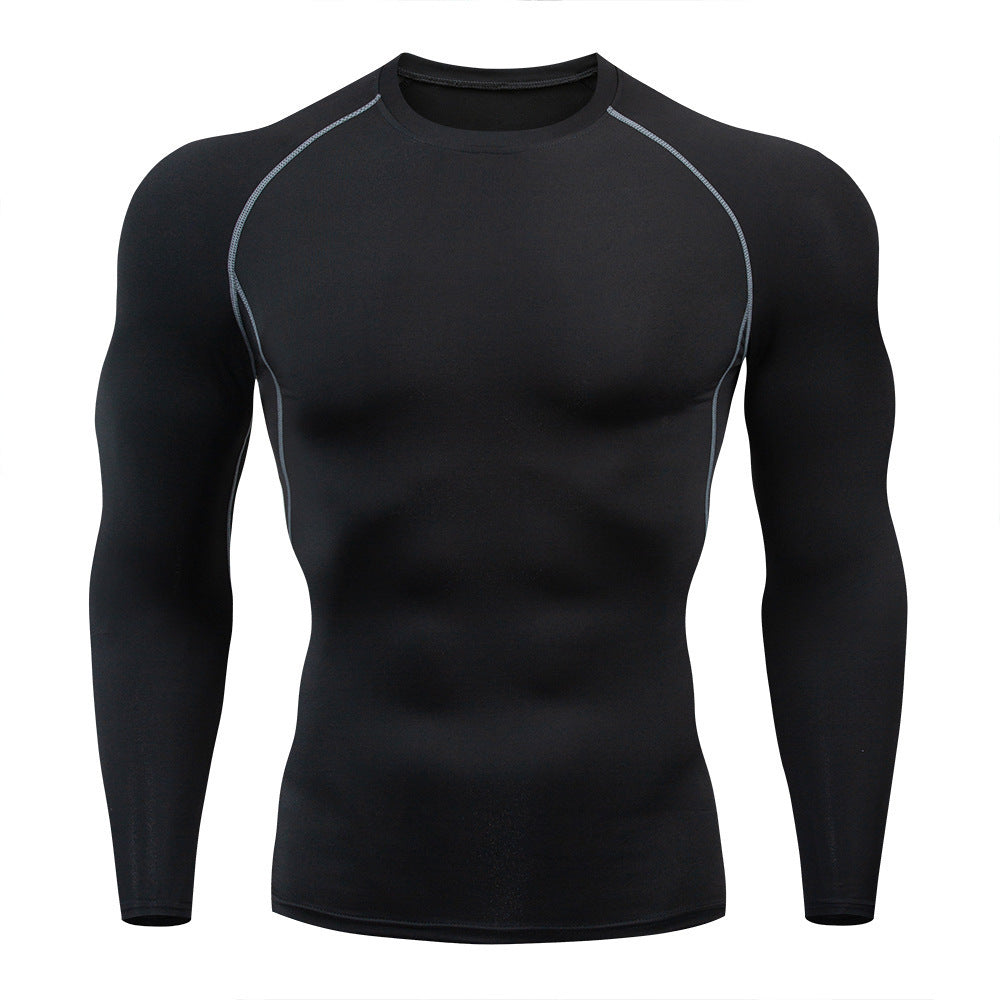 Men's Quick Dry Long Sleeve Sports Shirt For Workout And Fitness Training Moisture Wicking Athleisure