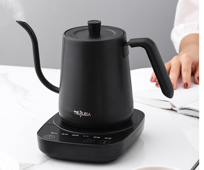 Slender Mouth Stainless Steel Electric Kettle Under 1 Liter Keep Warm Office Use Touch Control