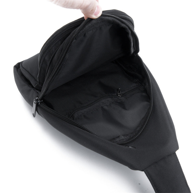 Mens Crossbody Bag Nylon Waterproof Ultra Lightweight Casual Shoulder Chest Bag For Travel
