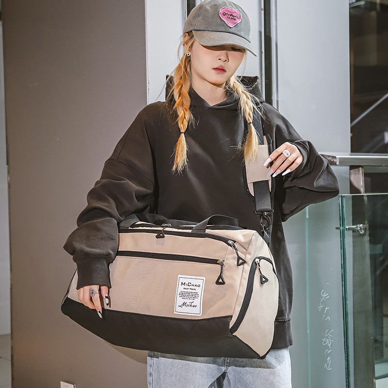 Unisex Large Capacity Travel Backpack Oxford Cloth Luggage Bag For Leisure Travel