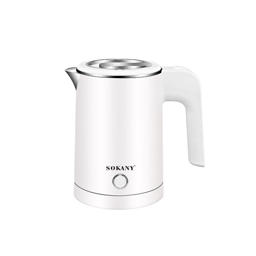 Home Dormitory Stainless Steel Electric Kettle 600W Fast Boiling Anti Dry Burn Safety Button Operation