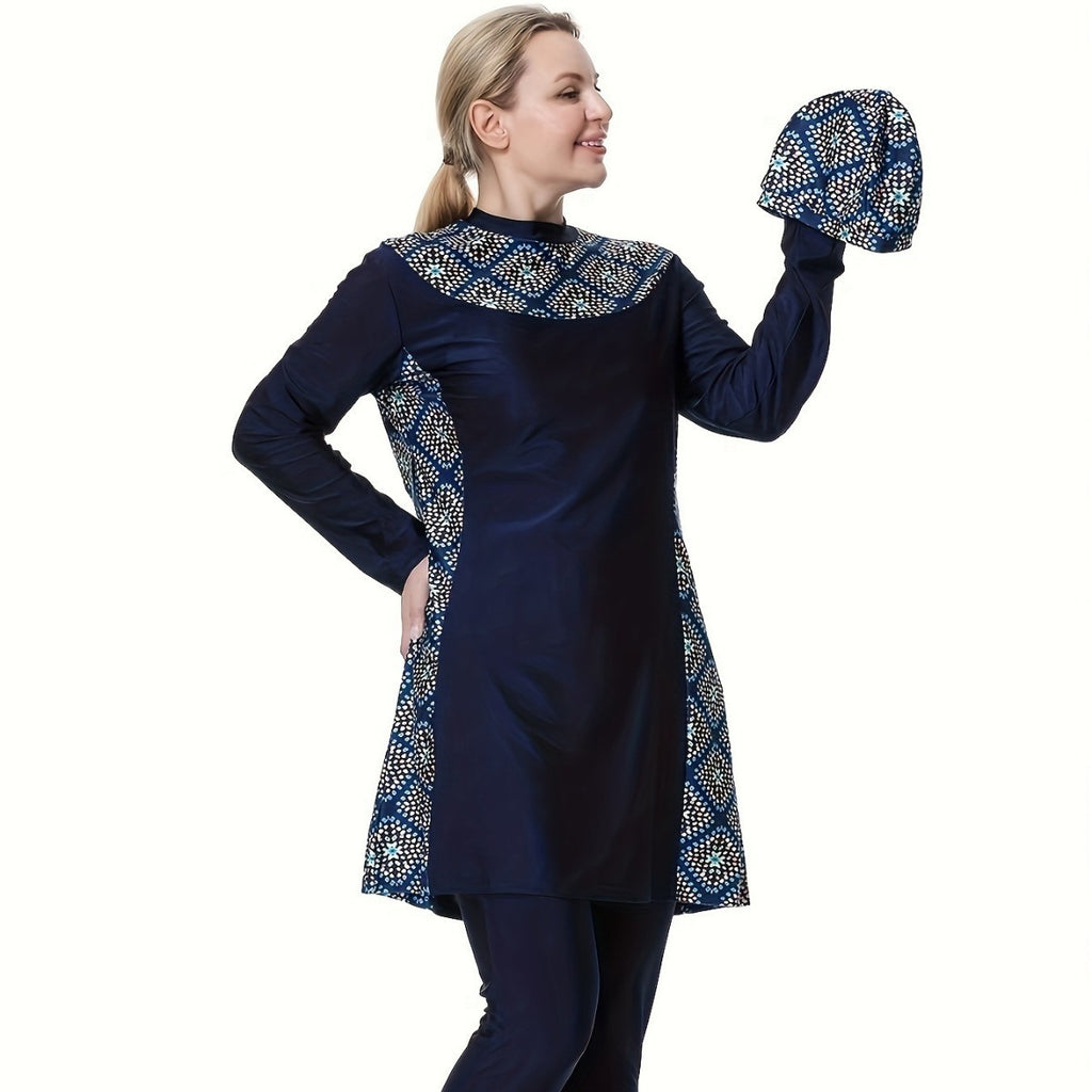 Loose Plus Size Fat Women Conservative Swimwear