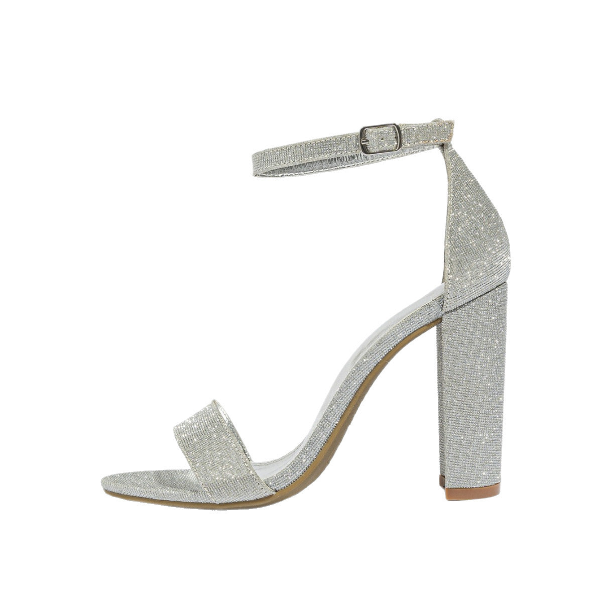 European American Style Chunky Heel Sandals - Women's Classy High Heel Shoes