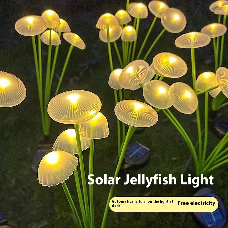 Solar Jellyfish Lamp Garden Balcony Decoration Mushroom Floor Outlet Lawn Lamp